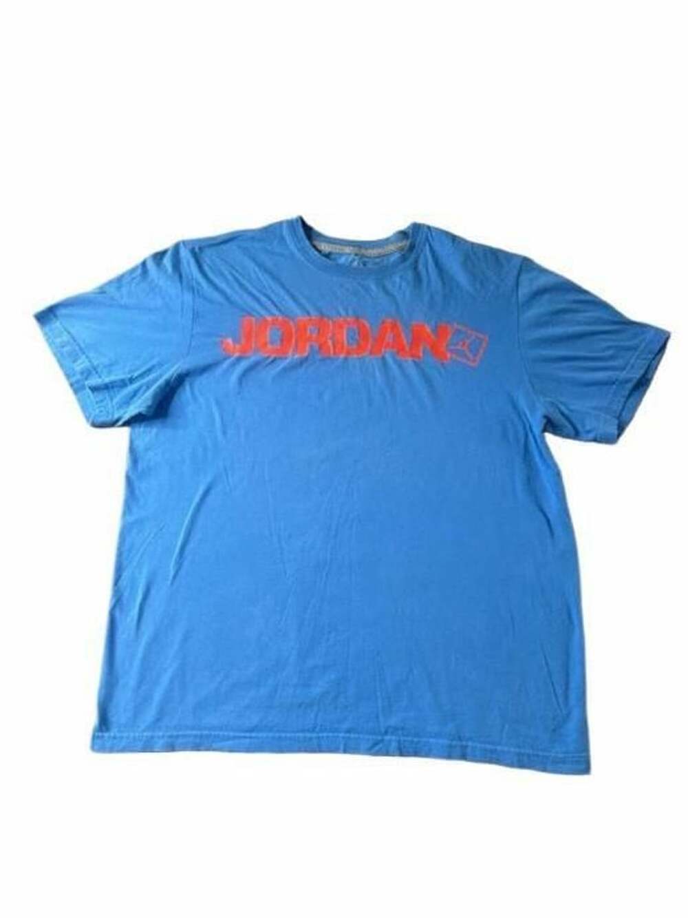Jordan T-Shirt Size XL Blue Orange Graphic Logo
